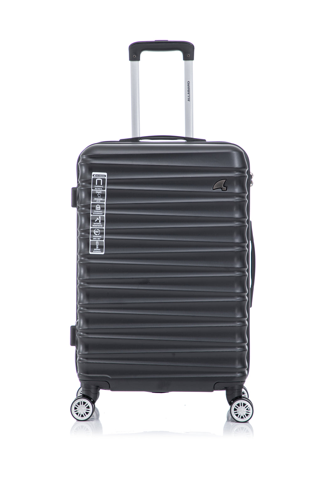 Mala de Viagem 23kg Pisa Preto/Black - Casco ABS Premium
