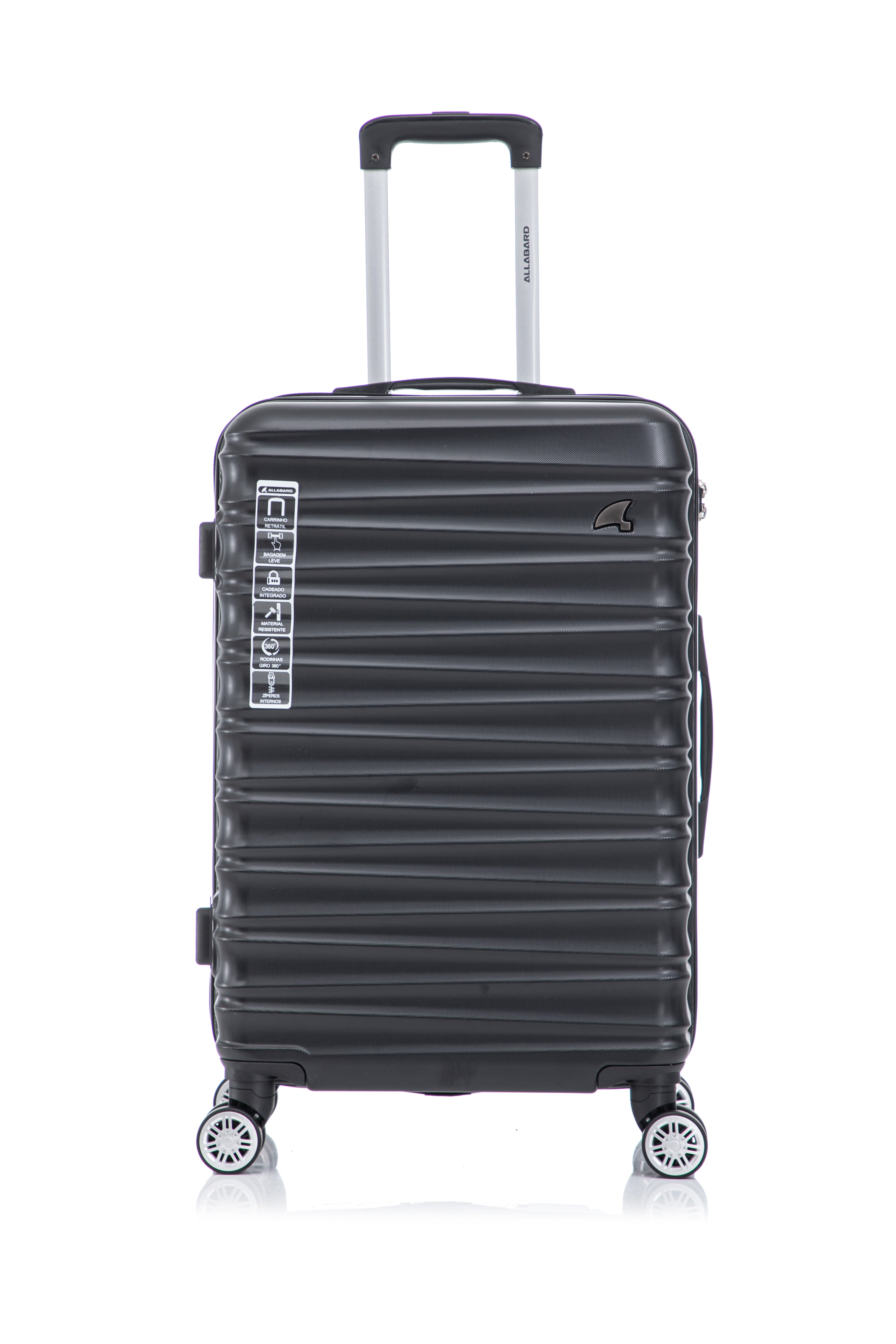 Mala de Viagem 32kg Pisa Preto/Black - Casco ABS Premium