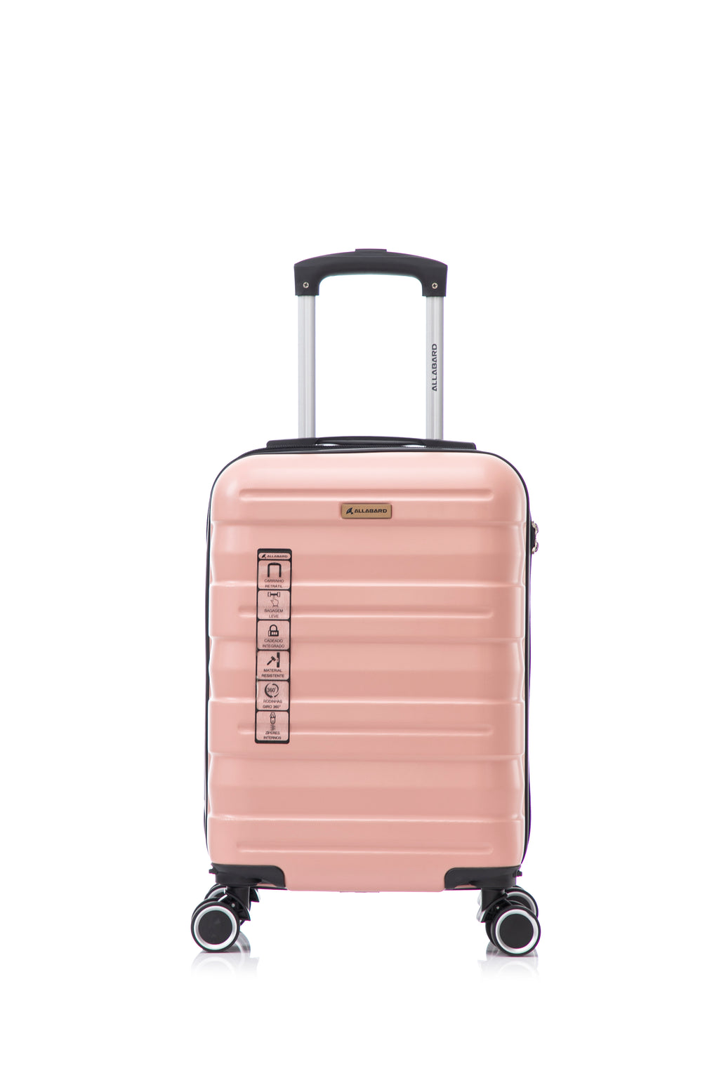 Mala de Bordo 10kg A045 Rosa/Rose - Casco ABS Premium