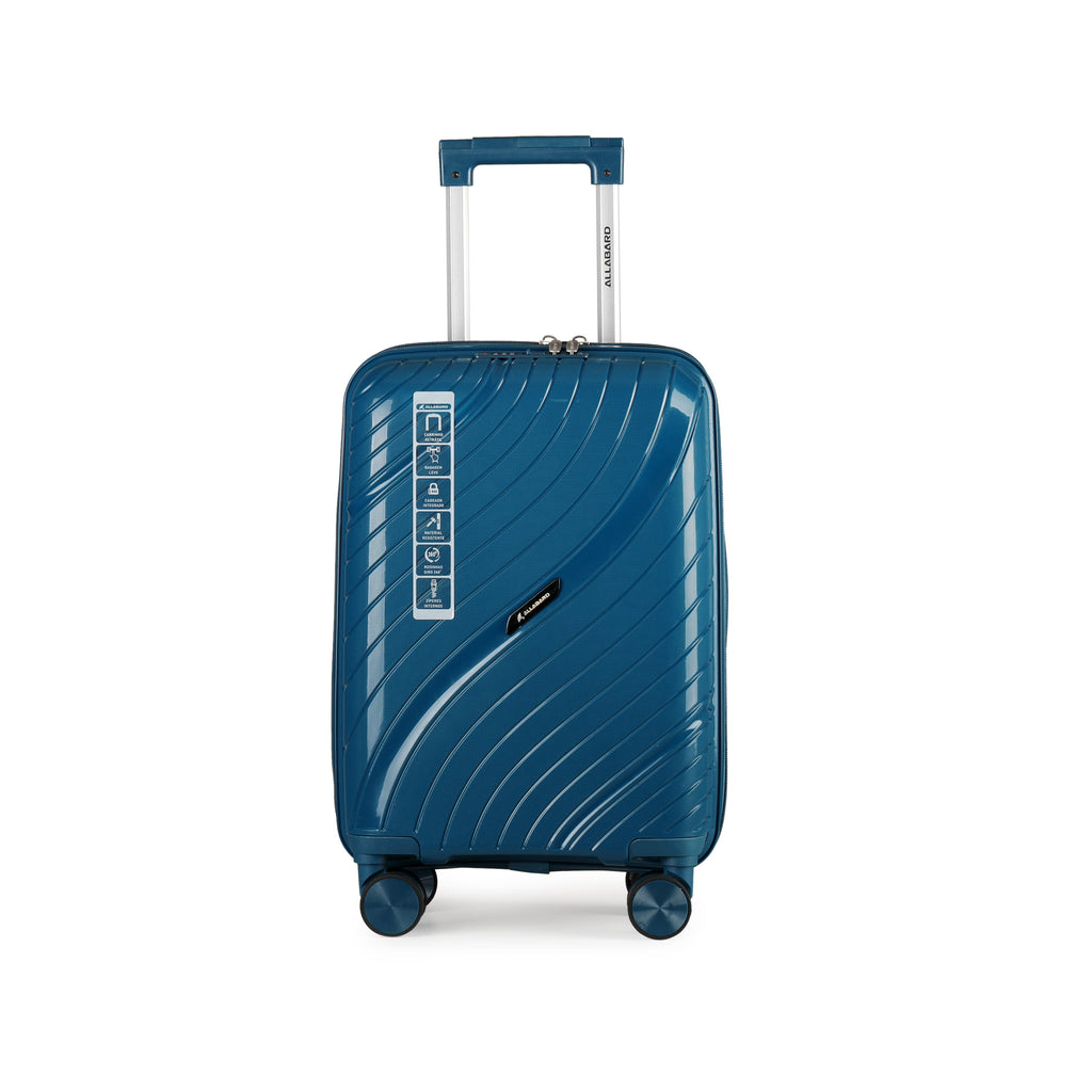 Ocean Blue Hard Shell Cabin Trolley
