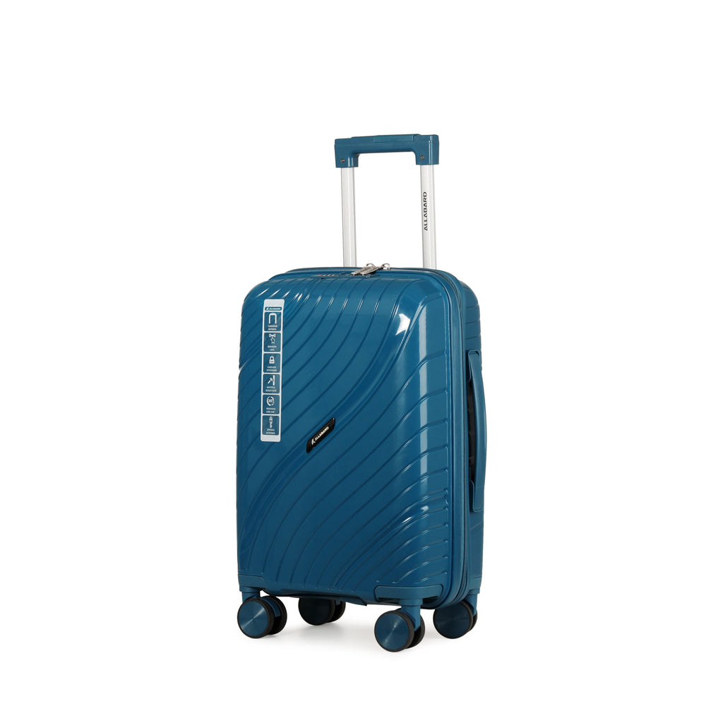 Ocean Blue Hard Shell Cabin Trolley